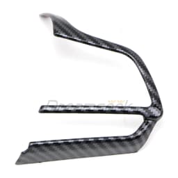 Car Interior Carbon Fiber Look For Toyota Highlander XU70 2020 2021 2022 2023 Steering Wheel Cover Trim Protective Sticker