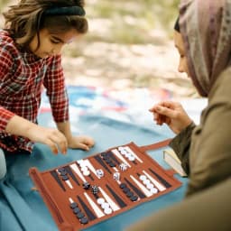Backgammon Board Game Ourdoor Backgammon Sets For Adults Leather Board Games For Adults Board Games Logical Thinking Traditional