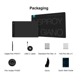 HUION Inspiroy Giano G930L Graphic Tablet Drawing Tablets Bluetooth Wireless Battery-free Pen With 6 press keys For Android MAC