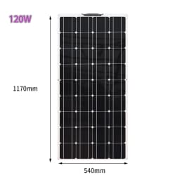 18V Flexible Solar Panels 50W 100W 120W Solar Balcony Photovoltaic Panel for Home Car Boat Camper 12V Battery Charger Waterproof