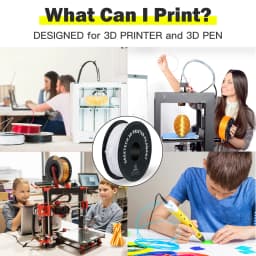 GEEETECH 3D Printer Flexible Filament TPU Material 1kg 2.2LBS/Spool 1.75mm Plastic Vacuum Packaging, Non-Toxic High Quality Safe