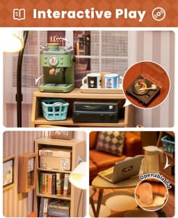 Rolife Super Store Series Plastic 3D Puzzle DIY Miniature dollhouse kit Building Block Sets for Gifts DW007