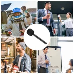 Wireless Microphone Handle Grip Stick Handheld Adapter Metal Bracket Handle For Moma/ For DJI Mic/Rode Go/Relacart
