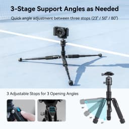 SmallRig Aluminum Mini Tripod VT-20 with 360° Ball Head for DSLR Camera Video Camcorder Load up to 13lb/6kg -4289