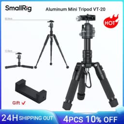 SmallRig Aluminum Mini Tripod VT-20 with 360° Ball Head for DSLR Camera Video Camcorder Load up to 13lb/6kg -4289