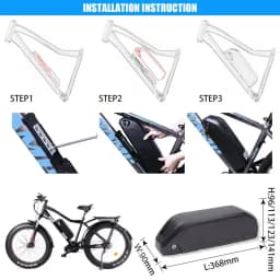 Bafang-Electric Bike Conversion Kit, 36V, 250W, BBS01B, BBS01, Mid Drive Motor, 36V, 13AH, 15.6AH, 19.2AH, Lithium Battery Kits