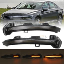 LED Side Mirror Light For VW Volkswagen Passat B8 2014-2023, VW Arteon 2016-2020, VW Golf MK8 20-24 W/ Dynamic Turn Signal Lamp