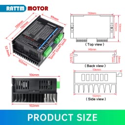 New DMA860S Stepper Motor Driver DC 18-160VDC / AC 18-110VAC, 2 Phase, for Nema34 86 Stepping Motor『EU Stock』