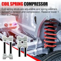 Coil Spring Compressor 1-2 Inches Coil Spring Spacer Shock Absorber 2pcs Manual Automotive Adjuster Tool For Car Truck Removal