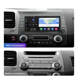 8' CarPlay DSP 4G Android 14.0 Multimedia 8G 256GB Car DVD Player GPS Navigation Autoradio For Honda Civic (2005 - 2012) 2 Din
