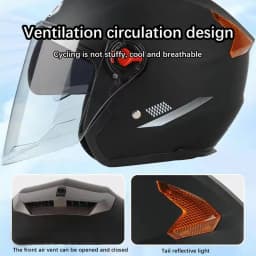 New Open Face Motorcycle Helmet Motorbike Helmets Seasons Safety Motor Bike Scooter With For Men Women Hot Sales