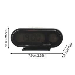 Auto Thermograph For Car Weather Temperature Humidity Clock With LED Light Car Clock Thermograph Car Dashboard Clock Car
