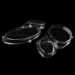 MAGICKIT Headlight Headlamp Lens Cover For Mercedes-Benz E Class W211 E280 E300 E320 E350 E500 E550 2002-2008 Polycarbonate