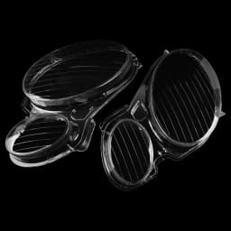 MAGICKIT Headlight Headlamp Lens Cover For Mercedes-Benz E Class W211 E280 E300 E320 E350 E500 E550 2002-2008 Polycarbonate