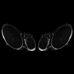MAGICKIT Headlight Headlamp Lens Cover For Mercedes-Benz E Class W211 E280 E300 E320 E350 E500 E550 2002-2008 Polycarbonate
