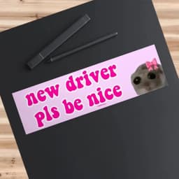 Cat Bumper Sticker Convenient And Eye-Catching Car Stickers And Decals Durable Car Bumper Stickers Cat Sticker