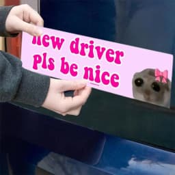 Cat Bumper Sticker Convenient And Eye-Catching Car Stickers And Decals Durable Car Bumper Stickers Cat Sticker