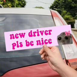 Cat Bumper Sticker Convenient And Eye-Catching Car Stickers And Decals Durable Car Bumper Stickers Cat Sticker