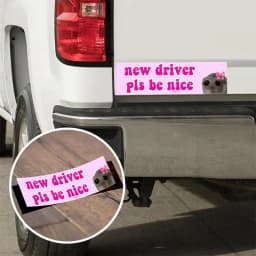 Cat Bumper Sticker Convenient And Eye-Catching Car Stickers And Decals Durable Car Bumper Stickers Cat Sticker
