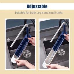 Telescopic Sink Tidy Holder Storage Basket Rack Strainer Bathroom Kitchen Tool
