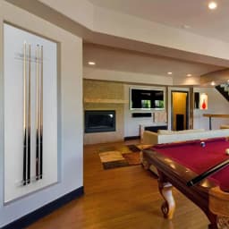 Acrylic Pool Cue Holder Pool Stick Holder Wall Mount Hold 6 Pool Cues Pool Stick Rack Set For Billiard Bar Billiard Club