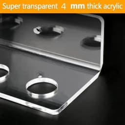 Acrylic Pool Cue Holder Pool Stick Holder Wall Mount Hold 6 Pool Cues Pool Stick Rack Set For Billiard Bar Billiard Club