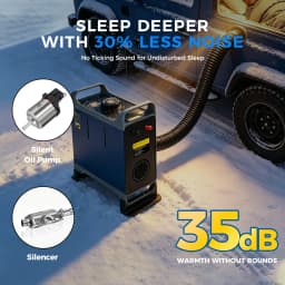 TR B2 8KW Diesel Air Heater 12V/24V 110-240V Dual Power Portable with Handle Fast Heat Silent Parking Heater APP for Camping RV