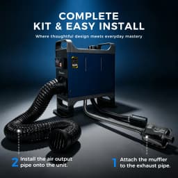 TR B2 8KW Diesel Air Heater 12V/24V 110-240V Dual Power Portable with Handle Fast Heat Silent Parking Heater APP for Camping RV