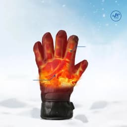 Heated Winter Gloves Heated Ski Gloves Touchscreen Warm Gloves for Outdoors Hunting Fishing Heated Work Gloves Hand Warmer