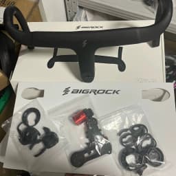 Bigrock Skyline V2 Carbon Fiber Road Handlebar, Gravel Handlebar, Full Internal Routing Handlebar 380/400 for Bicycle Part Od1 28.6mm and Od2 31.8mm