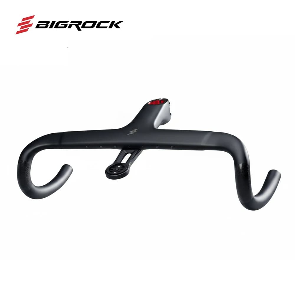 Bigrock Skyline V2 Carbon Fiber Road Handlebar, Gravel Handlebar, Full Internal Routing Handlebar 380/400 for Bicycle Part Od1 28.6mm and Od2 31.8mm