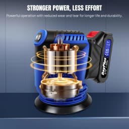 21V Cordless Orbital Sander with 10pcs Sandpaper, 125MM Random Orbit Sander, 3 Variable Speeds 11000RPM, Electric Palm Sanders with Dust Collection, for Sanding, Polishing Wood, DIY, Home Improvement