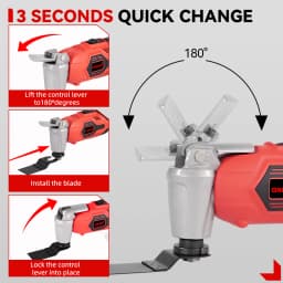 ONEVAN 20000OPM Electric Oscillating Multifunction Tool Cutter Trimmer Saw Shovel Woodworking Tool For Makita 18V Battery Pin