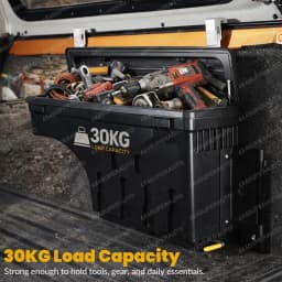 Tailgate Swing Case Storage Tool Box for Ford Ranger T6 T7 T8 Wildtrak Raptor 2012-2022 Rear Cargo Bed Storage Box 1PC