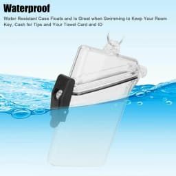 Waterproof Clear Badge Case ID&Credit Card Cash Holder Transparent Cigarette Storage Box with Lanyard