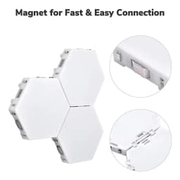Quantum Lamp LED Panel Light Magnetic Hexagons Modular Touch Sensitive Sensor Creative LED Wall Panel Lights for DIY Decoration