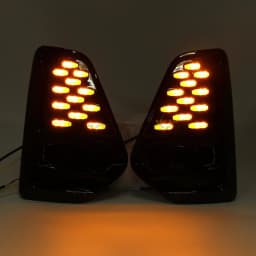 3 Color LED DRL For Nissan Kicks 2021 2022 Daytime Running Light Fog Lamp with Dynamic Sequential Turn Signal Starry Sky Style
