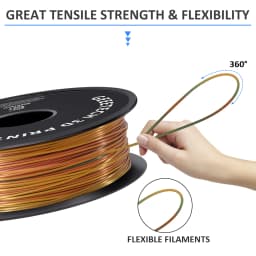 GEEETECH 3D Silk PLA Filament 1kg 1.75mm Spool Wire for 3D Printer Material, Safety, Vacuum Packaging, Special Color, Bubble Fre