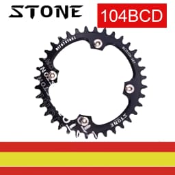 Stone Plates / Compatible for Mtb Potentiometer 104Bcd Monoplatos | 32t | 34t | 36t | Round Plate | Oval Plate | Stone | Sigeyi | Accessories | Aluminum Material | Hardness: 150Hb | Cycling | Teeth | Cnc |