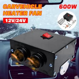 500W Car Heater 24V/12V Energy Saving PTC Car Fan Air Heater Instant Heating Parking Heater Windscreen Demister Defroster 800W