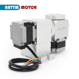 【New Updated】CNC 4th Fourth 5th Fifth A B Rotary axis Harmonic drive reducer dividing head Speed ratio 50:1
