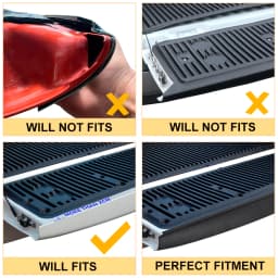 Rail Guard Cap Protector Tail Gate Trim for Mitsubishi L200 Triton MR 2019 2020 2021 2022 2023 1PCS Matte Black Tailgate Cover