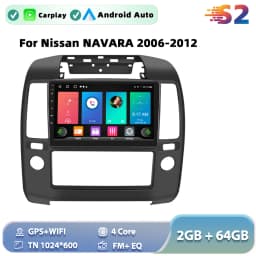 Podofo Android Car Radio For Nissan NAVARA 2006-2012 Carplay Android Auto Multimedia Player GPS Navigation RDS Head Unit