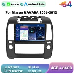 Podofo Android Car Radio For Nissan NAVARA 2006-2012 Carplay Android Auto Multimedia Player GPS Navigation RDS Head Unit