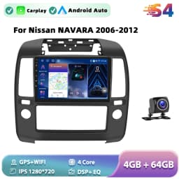 Podofo Android Car Radio For Nissan NAVARA 2006-2012 Carplay Android Auto Multimedia Player GPS Navigation RDS Head Unit