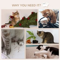 PINGGO 4PCS Wall Mounted Cat Tree, with Steps, Perch, Cat House Solid Production, Soft and Comfortable Touch