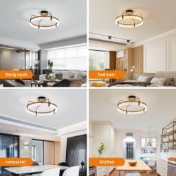 Modern Gold Ceiling Light, Dimmable LED Chandelier with Acrylic in Crystal Shape, 1-Ring Pendant Lighting Fixtures