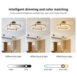 Modern Gold Ceiling Light, Dimmable LED Chandelier with Acrylic in Crystal Shape, 1-Ring Pendant Lighting Fixtures