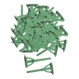 Emerald Green Triangle Brooch Pin Craft 50pcs DIY Flower Corsage Making Accessories for Wedding and Engagement Party