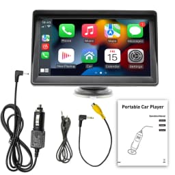 7''Car MP5 Bluetooth 5.0 GPS Navigation Mirrorlink WiFi with Carplay Android Auto Portable Stereo Radio for Automobile